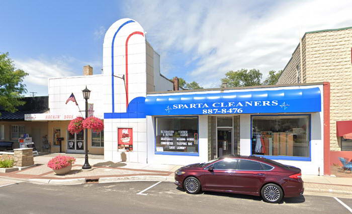 Sparta Theatre - 2019 STREET VIEW NOW A DRY CLEANING BUSINESS